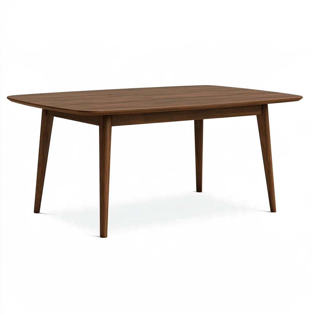 Tavolo da pranzo 160 x 90 x 75 cm in legno marrone noce - stile moderno