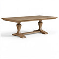 Tavolo da pranzo 200 x 100 x 76 cm in legno marrone stile classico