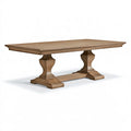 Tavolo da pranzo 200 x 100 x 76 cm in legno marrone - stile classico con base a cavalletto